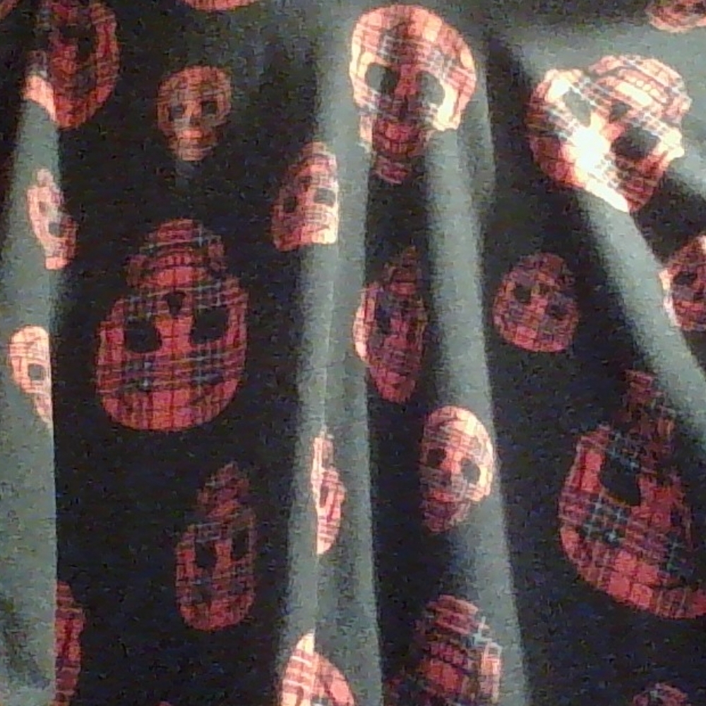 Plaid Skull Tee